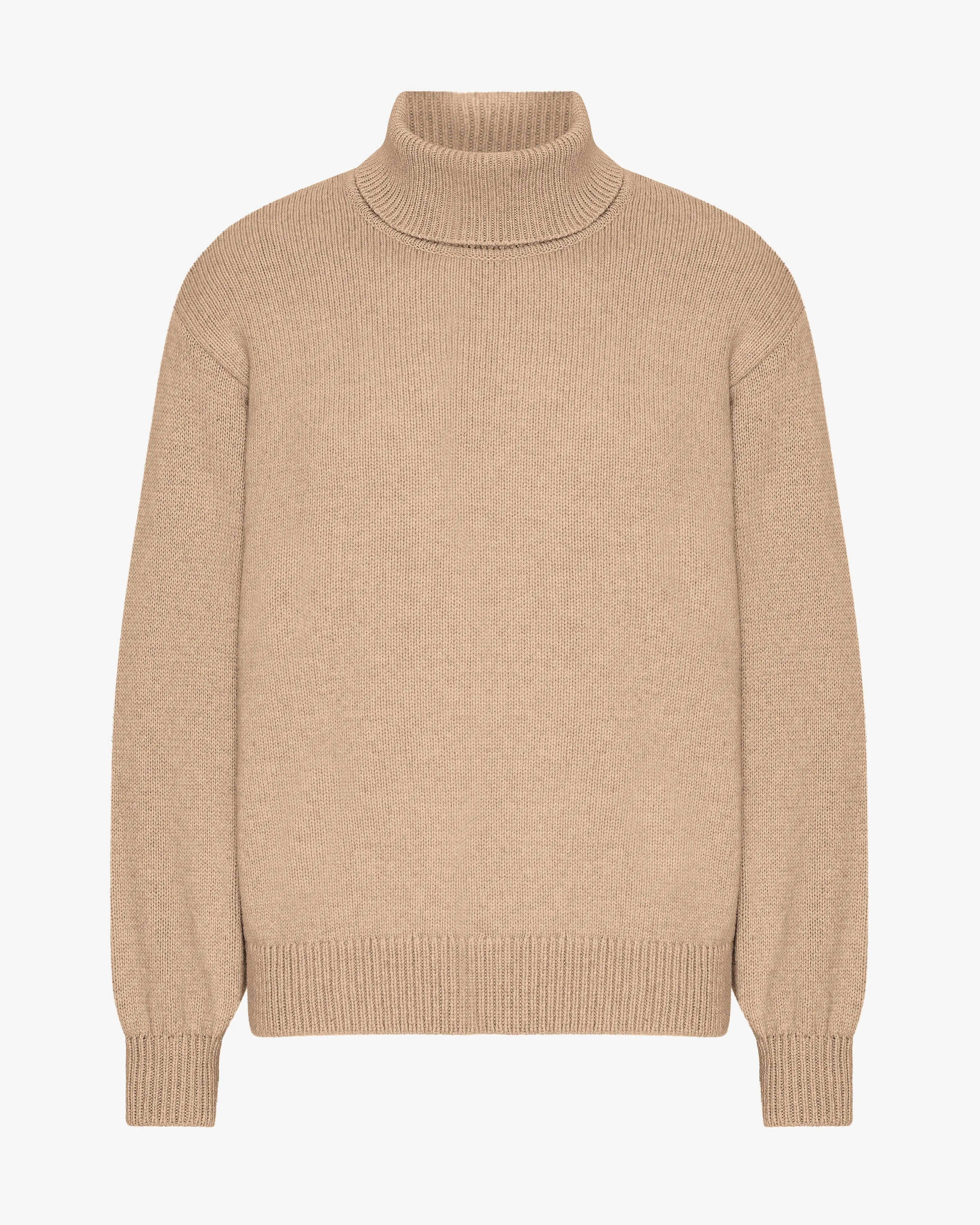 Merino Wool Turtleneck - Honey Beige
