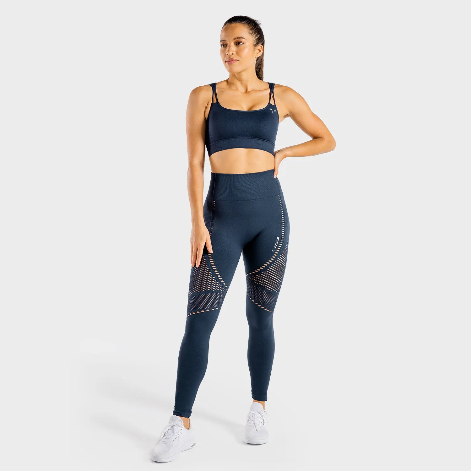 Meta Seamless Leggings - Navy