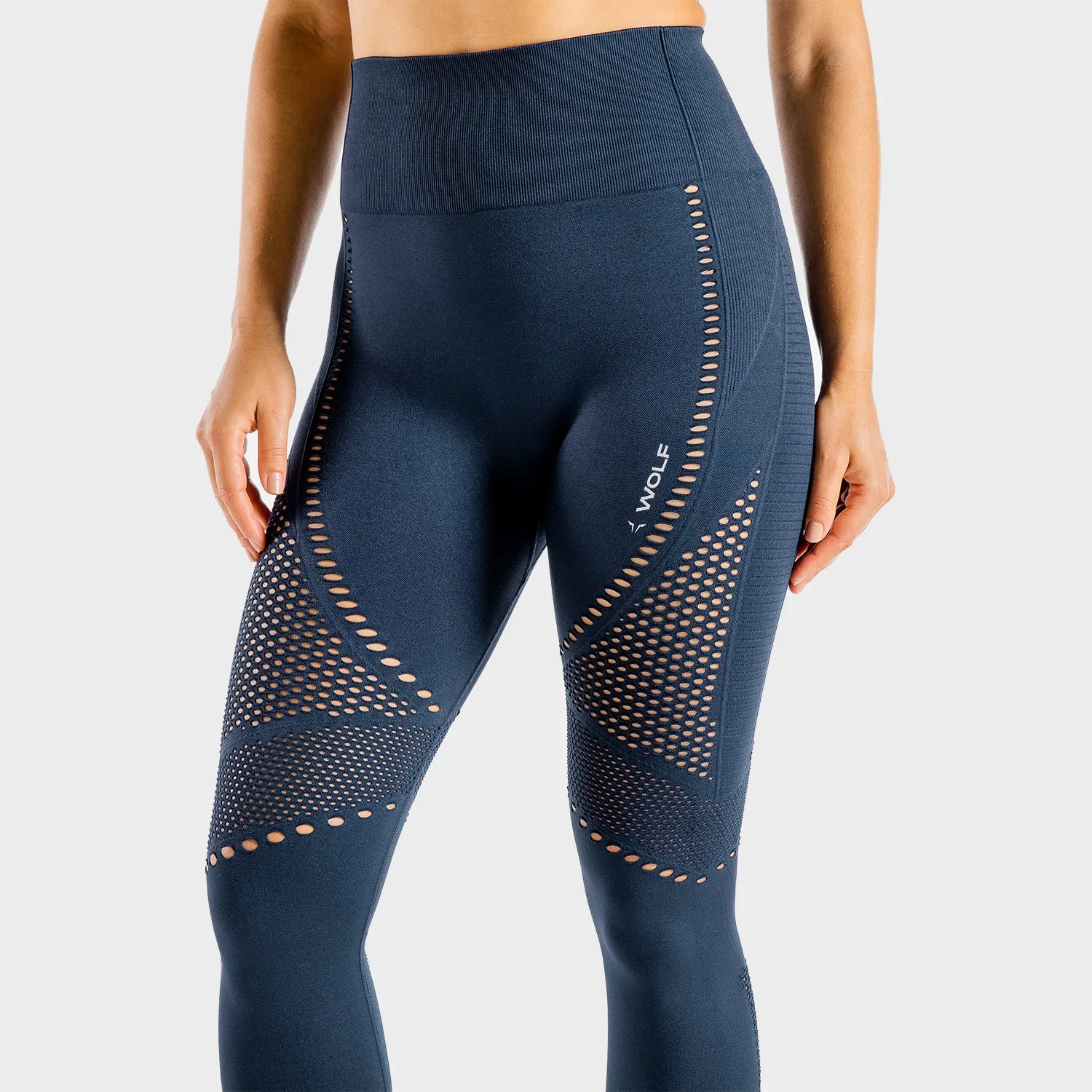 Meta Seamless Leggings - Navy