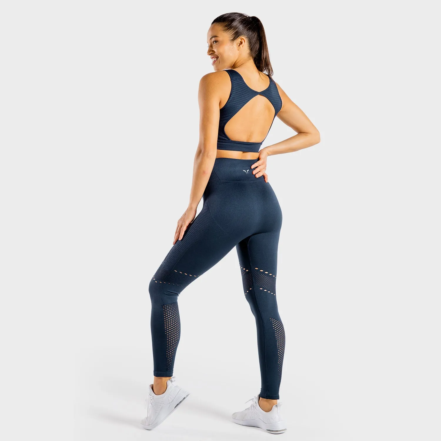Meta Seamless Leggings - Navy
