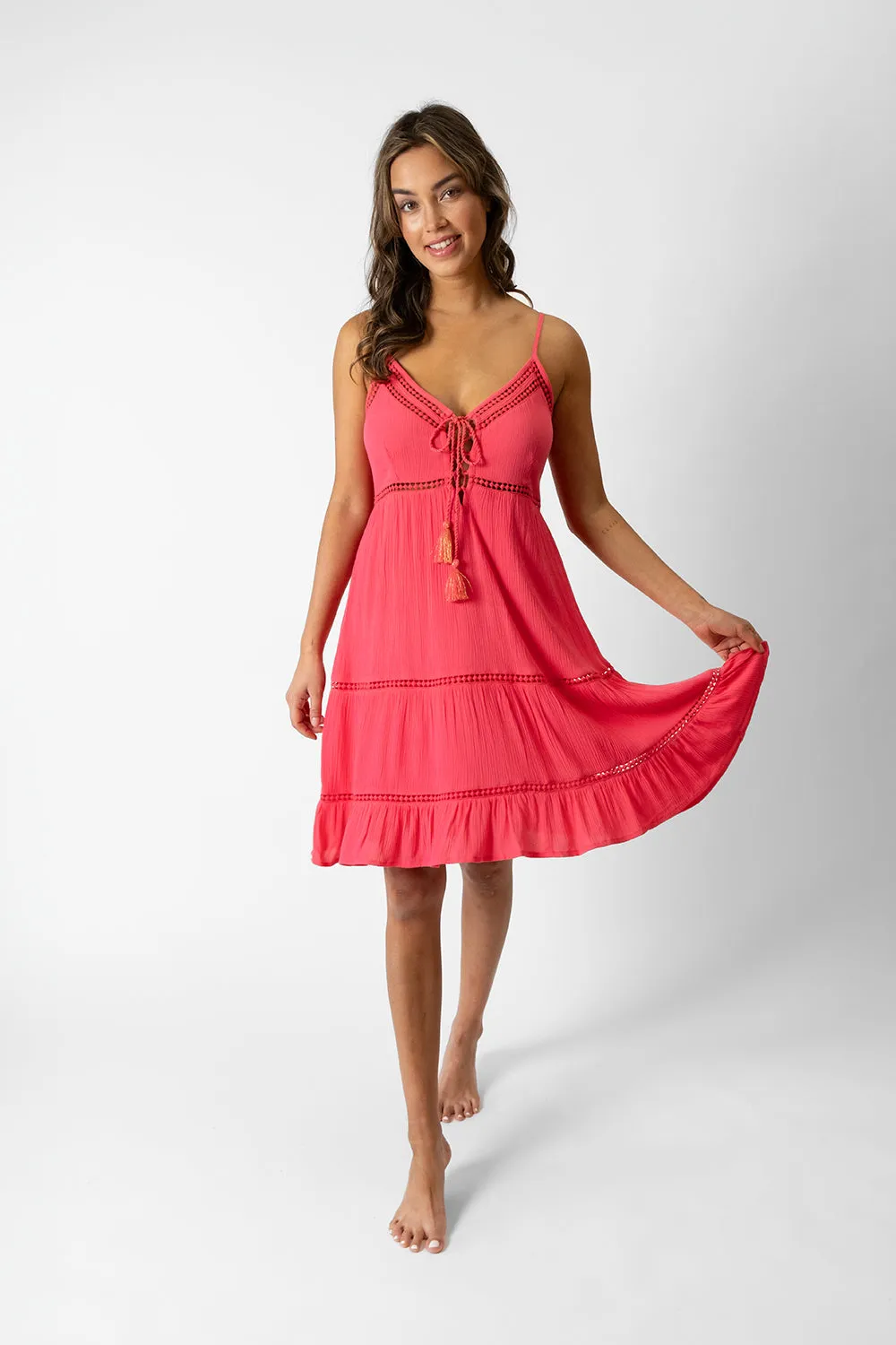 Miami Luxe Strappy Mini Dress