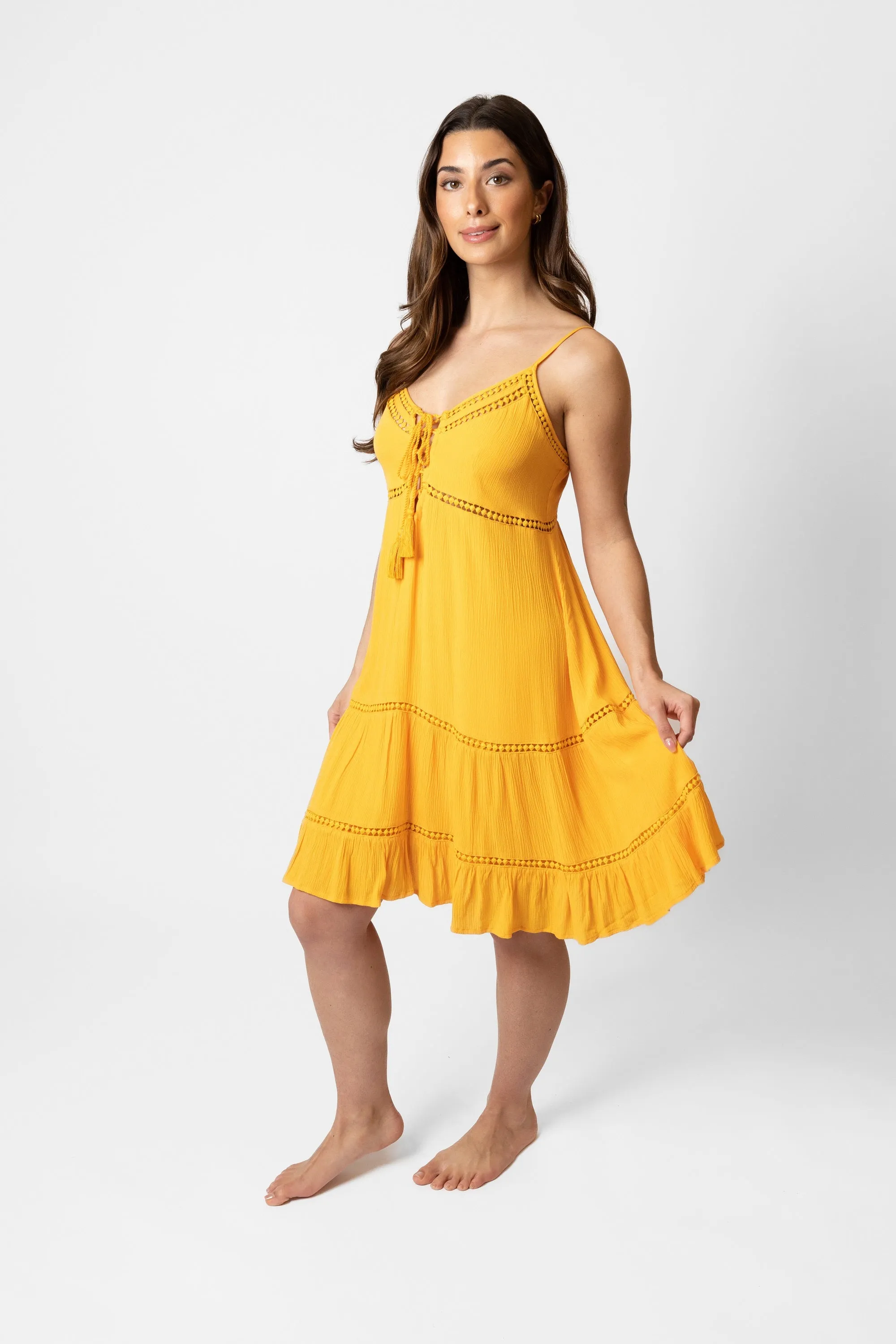 Miami Luxe Strappy Mini Dress