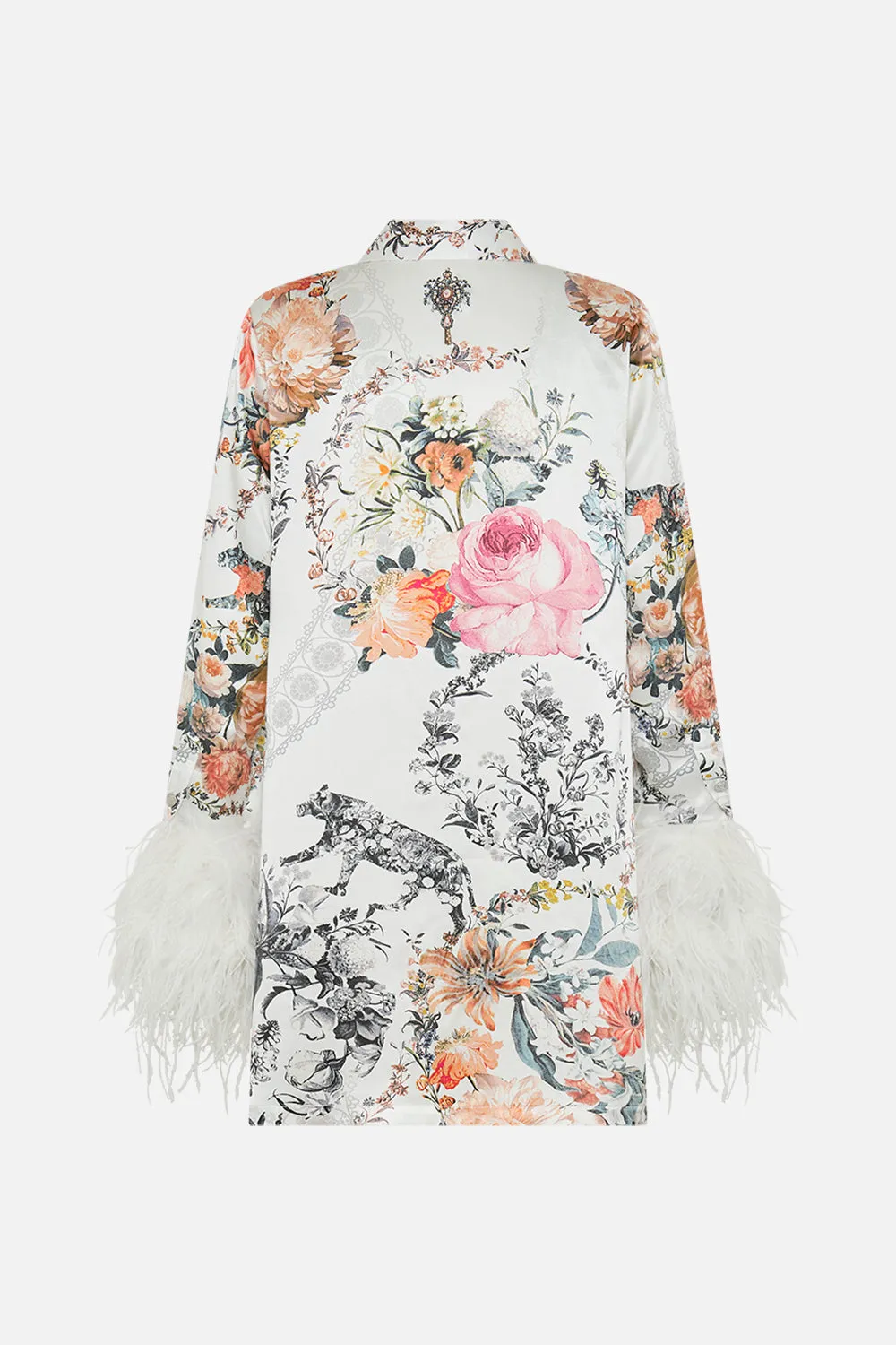 MINI SHIRT DRESS WITH FEATHERS DE HAAR MEMOIRS