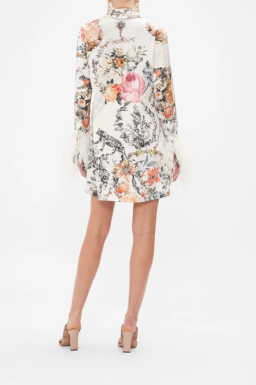 MINI SHIRT DRESS WITH FEATHERS DE HAAR MEMOIRS