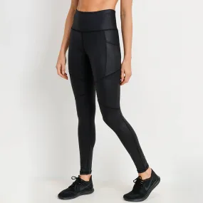 Mono B RED - Highwaist Foil Moto Leggings