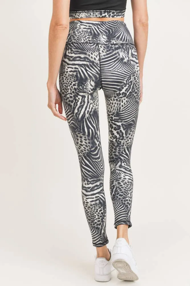 Mono B Safari Print Highwaist Leggings