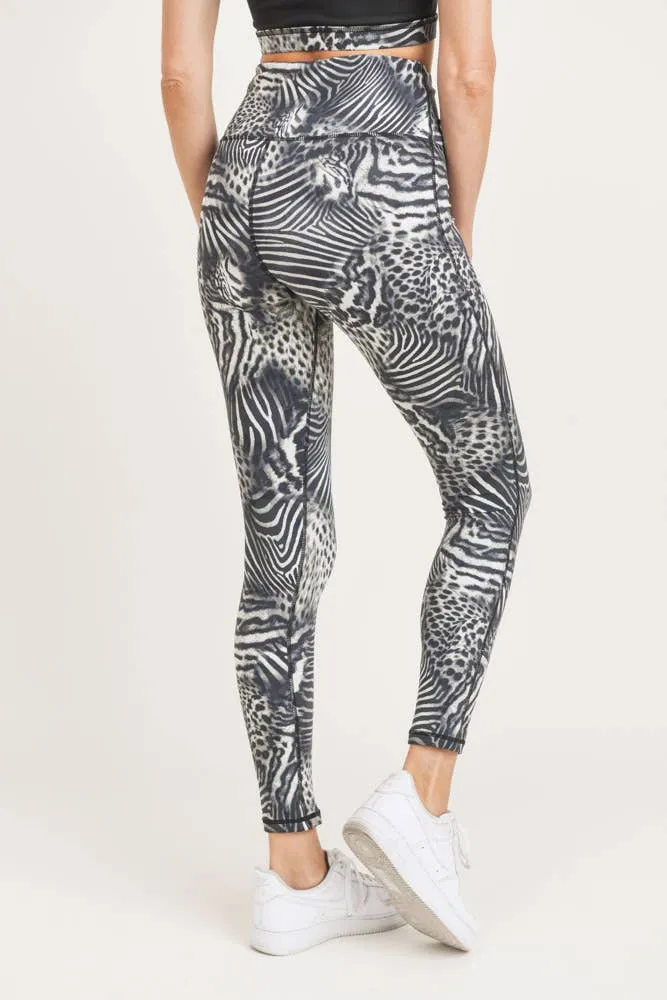 Mono B Safari Print Highwaist Leggings
