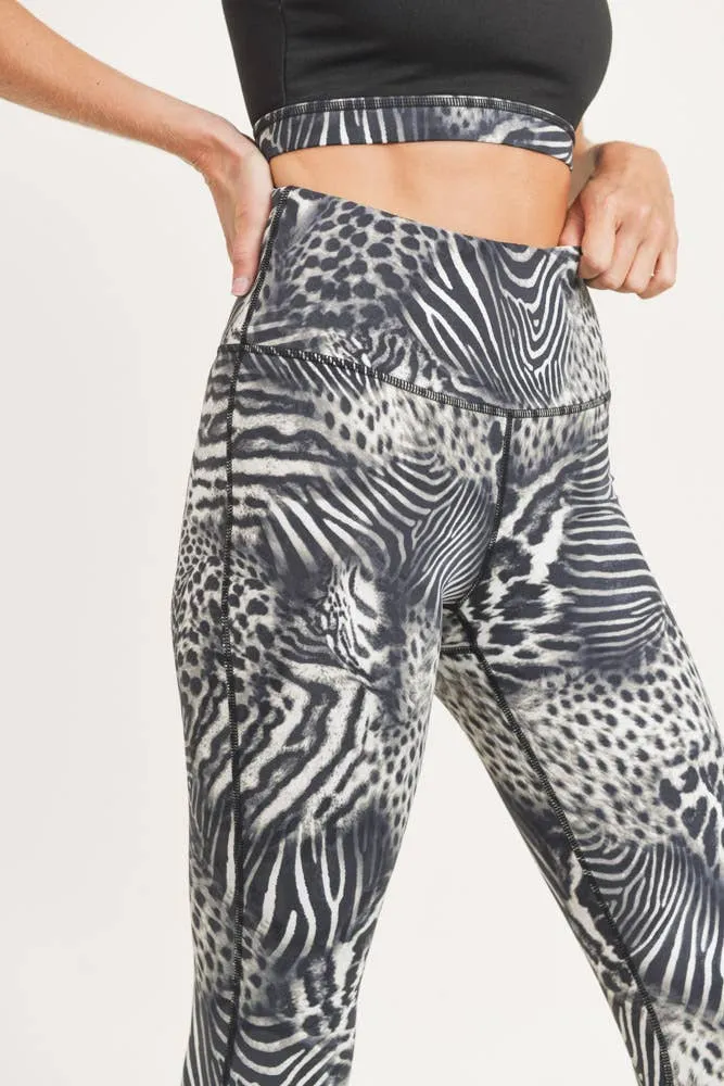 Mono B Safari Print Highwaist Leggings
