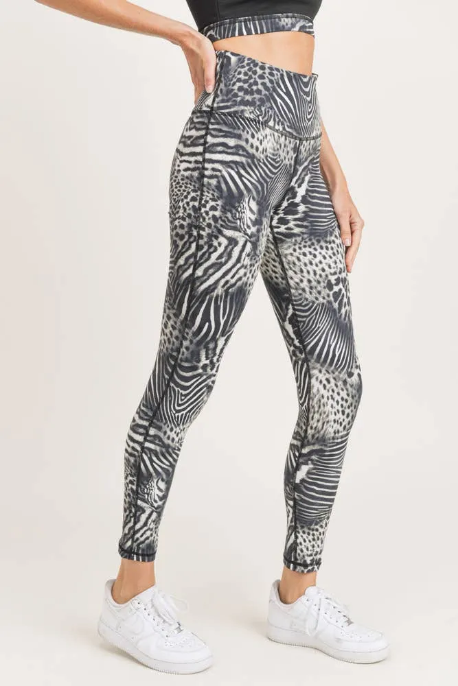 Mono B Safari Print Highwaist Leggings