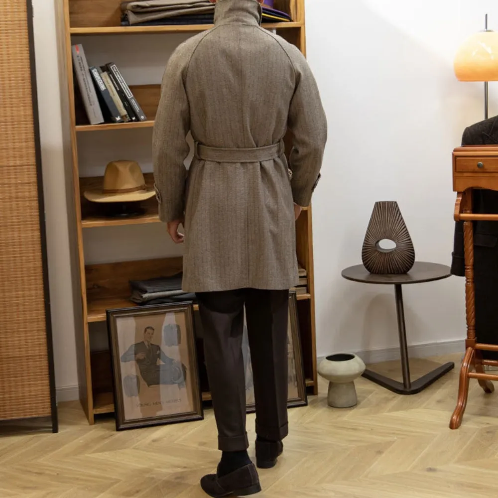 MV Italian Wool Herringbone Coat