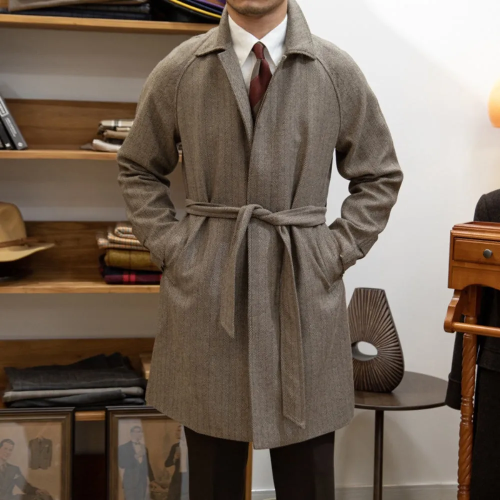 MV Italian Wool Herringbone Coat
