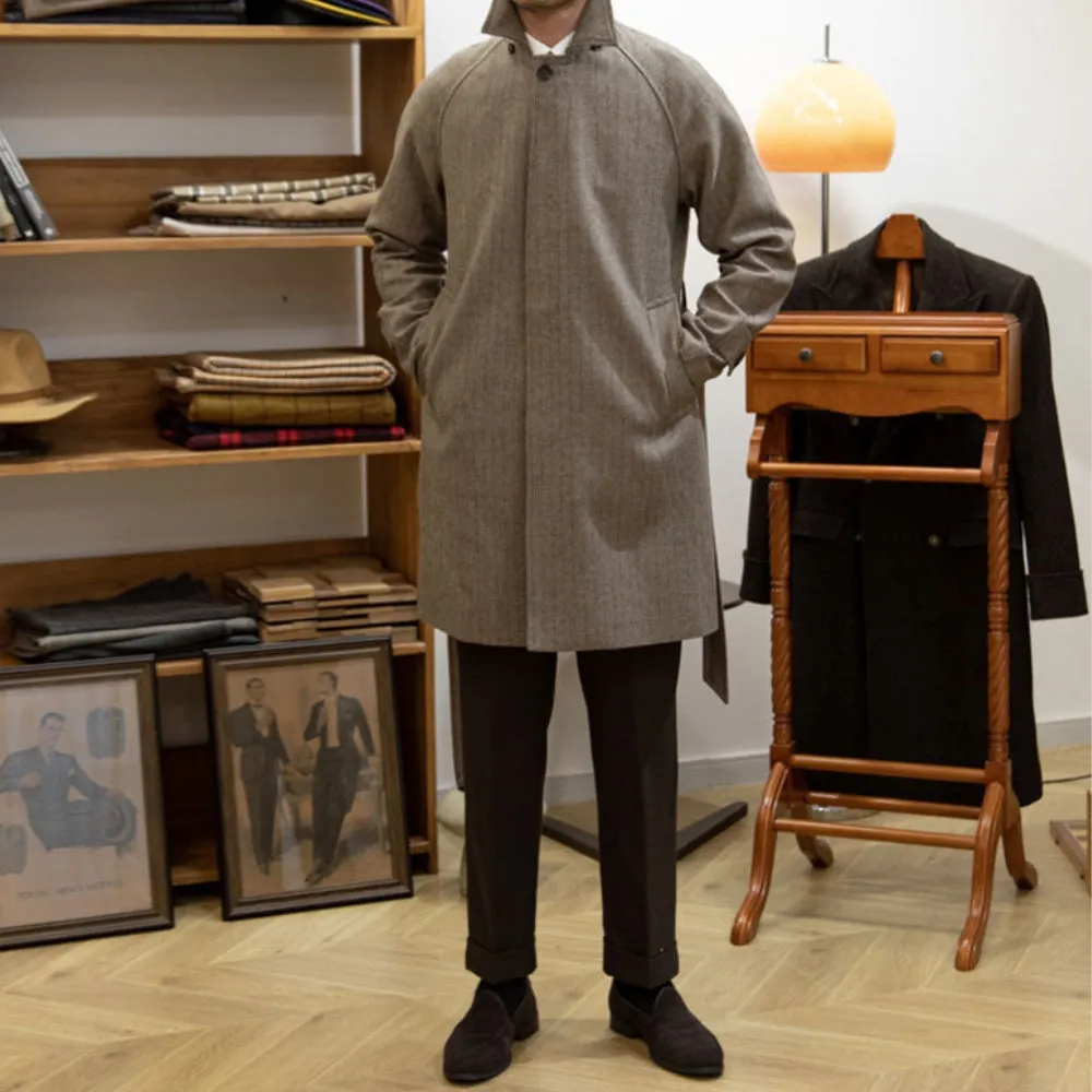 MV Italian Wool Herringbone Coat