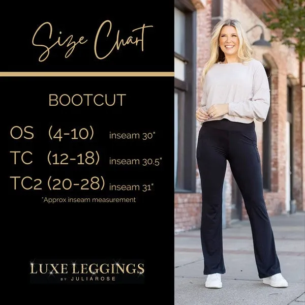 Navy Bootcut Leggings