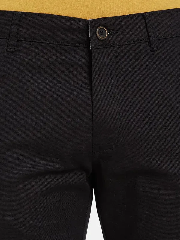 Octave Men Black Chinos Trousers