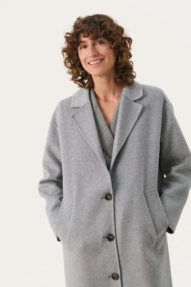 Part Two LorelaiPW Coat in Light Grey