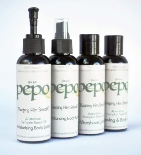 PEPO Skincare "Keeping Him Smooth" Men's Essentials Pack