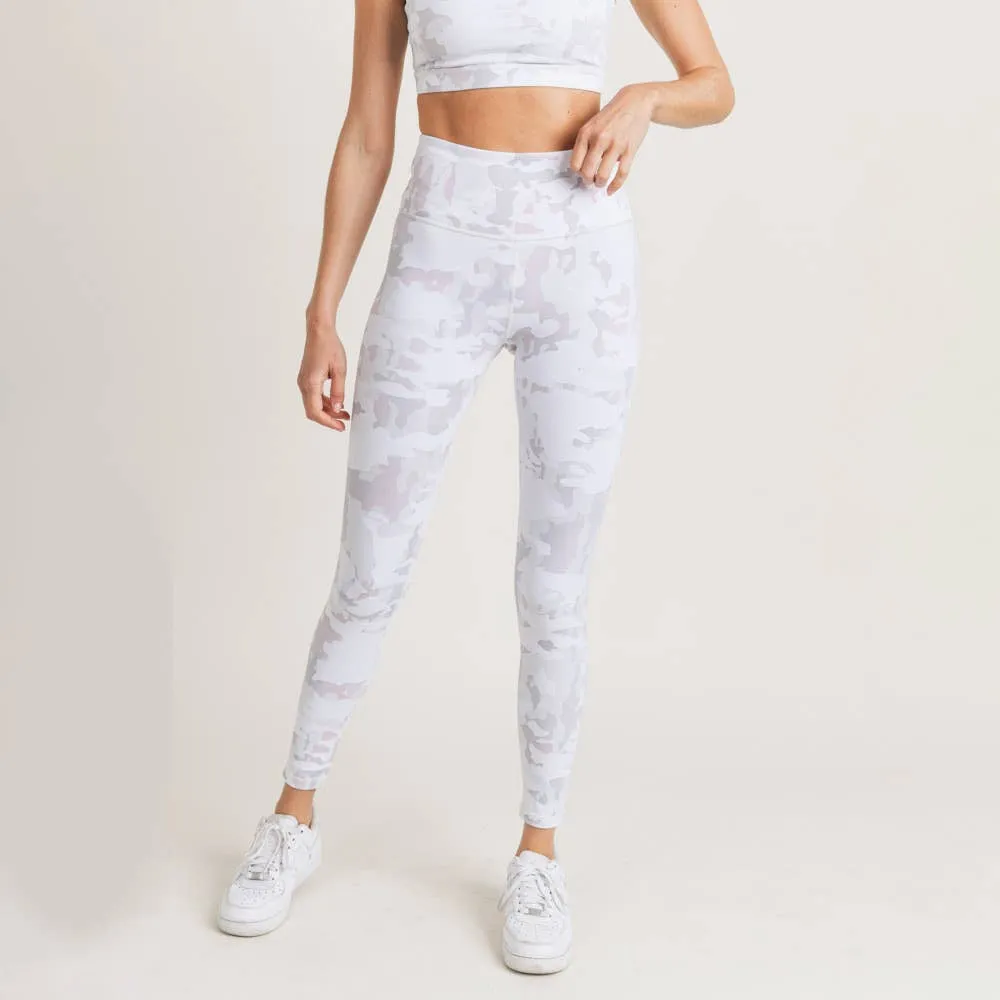 Pink Dawn Camo Print Highwaist Leggings