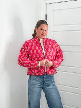 Pink Poppy Fields Jacket