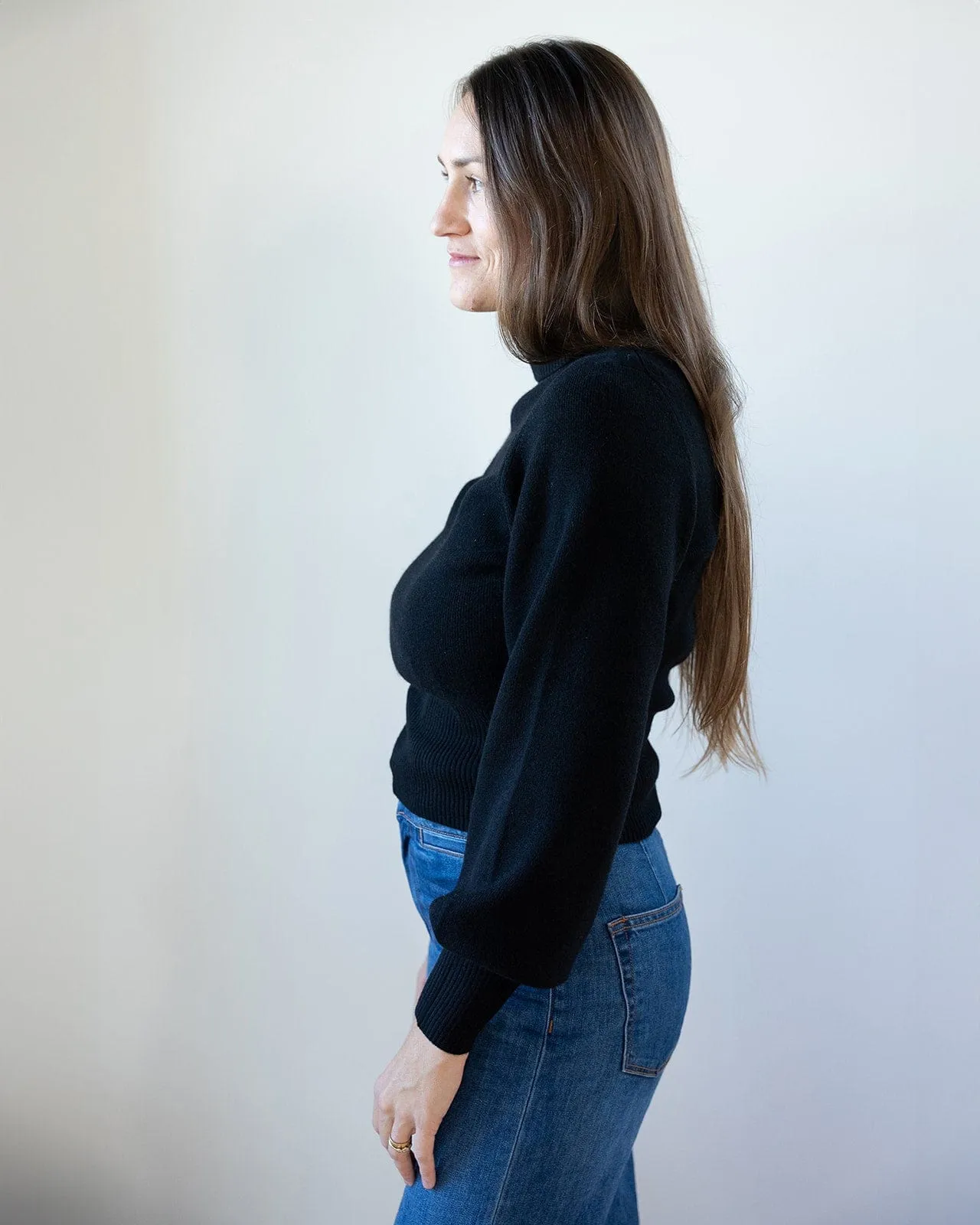 Polly Turtleneck in Black