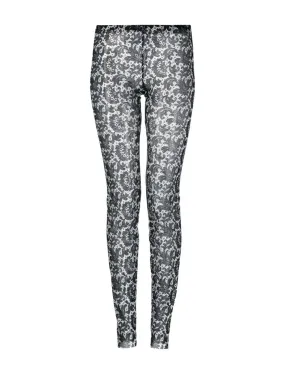 Polyester Mesh Print Leggings