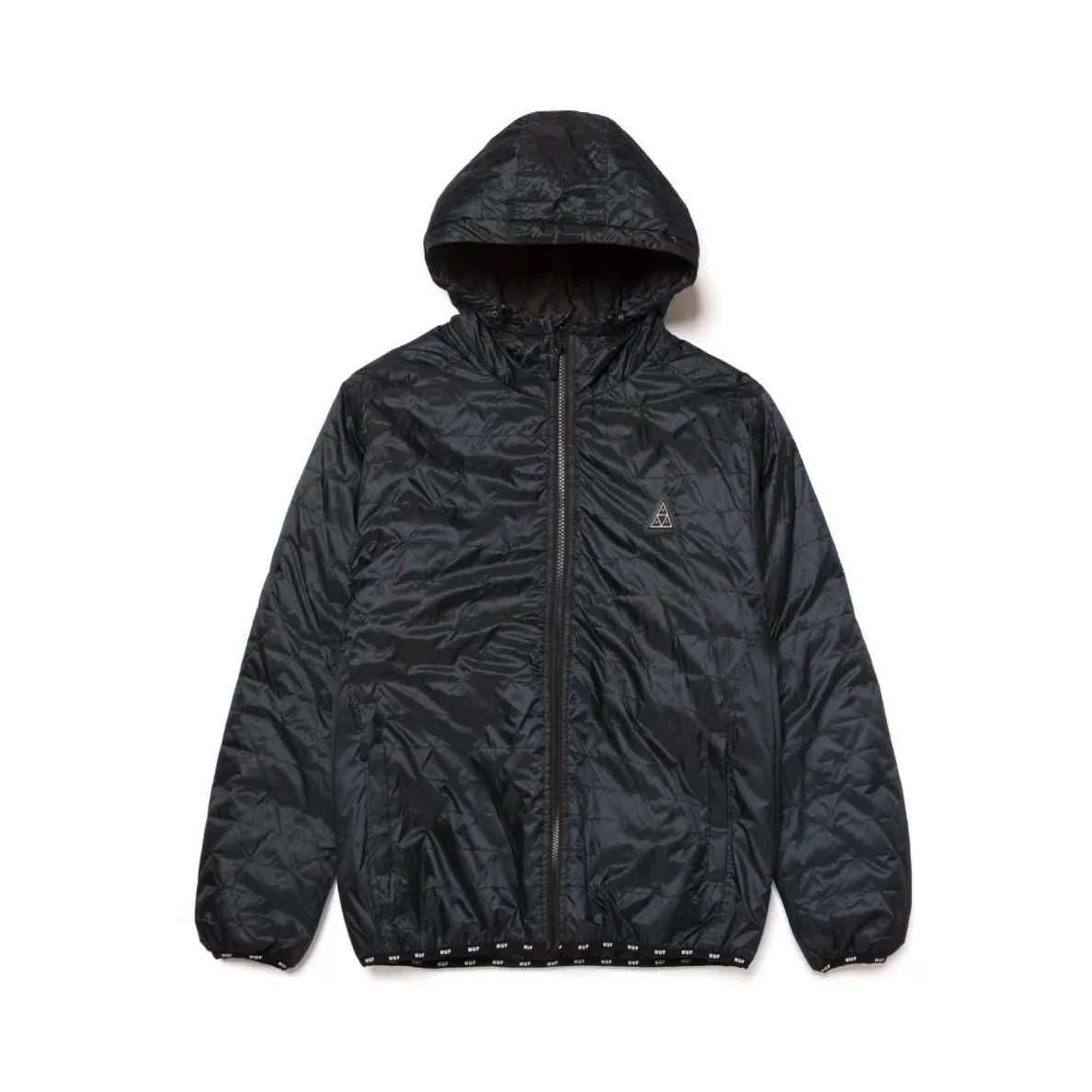 Polygon Quilted Jacket Black