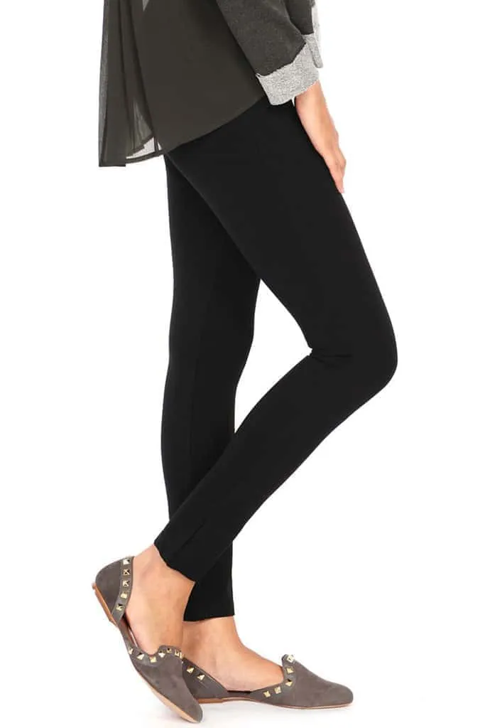 Ponte Leggings - Black