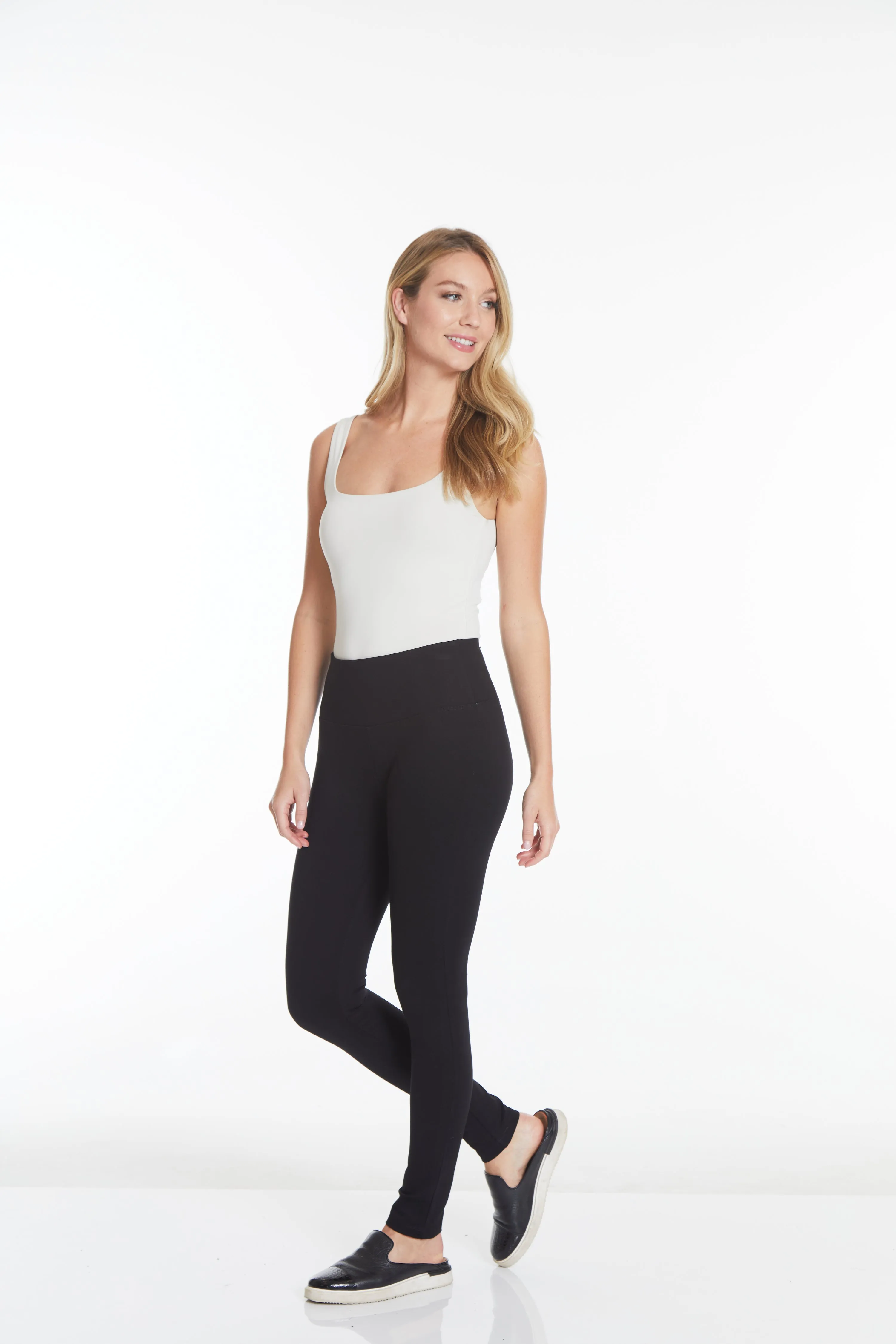 Ponte Leggings - Black