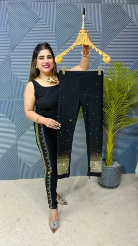 Premium Imported Swarovski Leggings GGR702