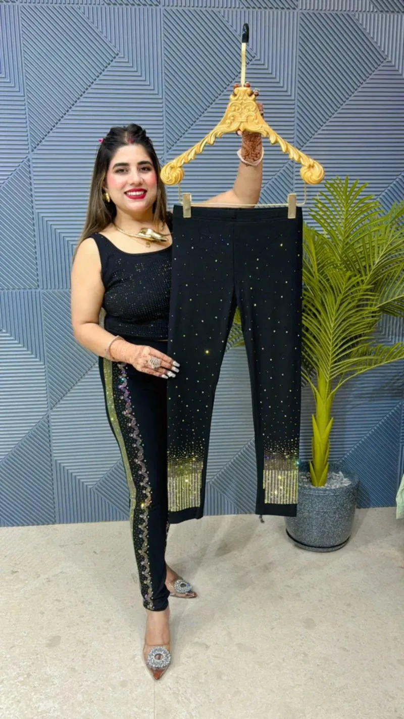 Premium Imported Swarovski Leggings GGR702