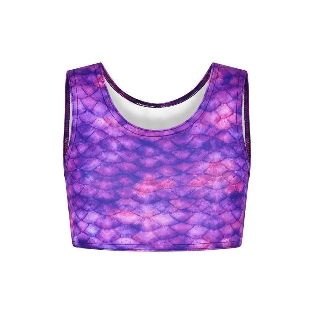 Purple Surf Mermaid Leggings