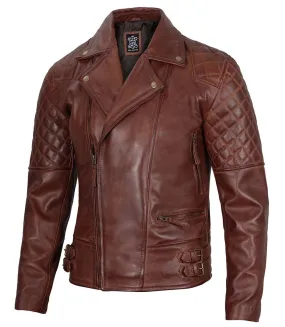 Quilted Biker Jacket for Men