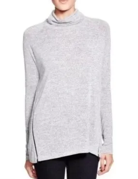"Camden" Cowl Neck Zip Pullover