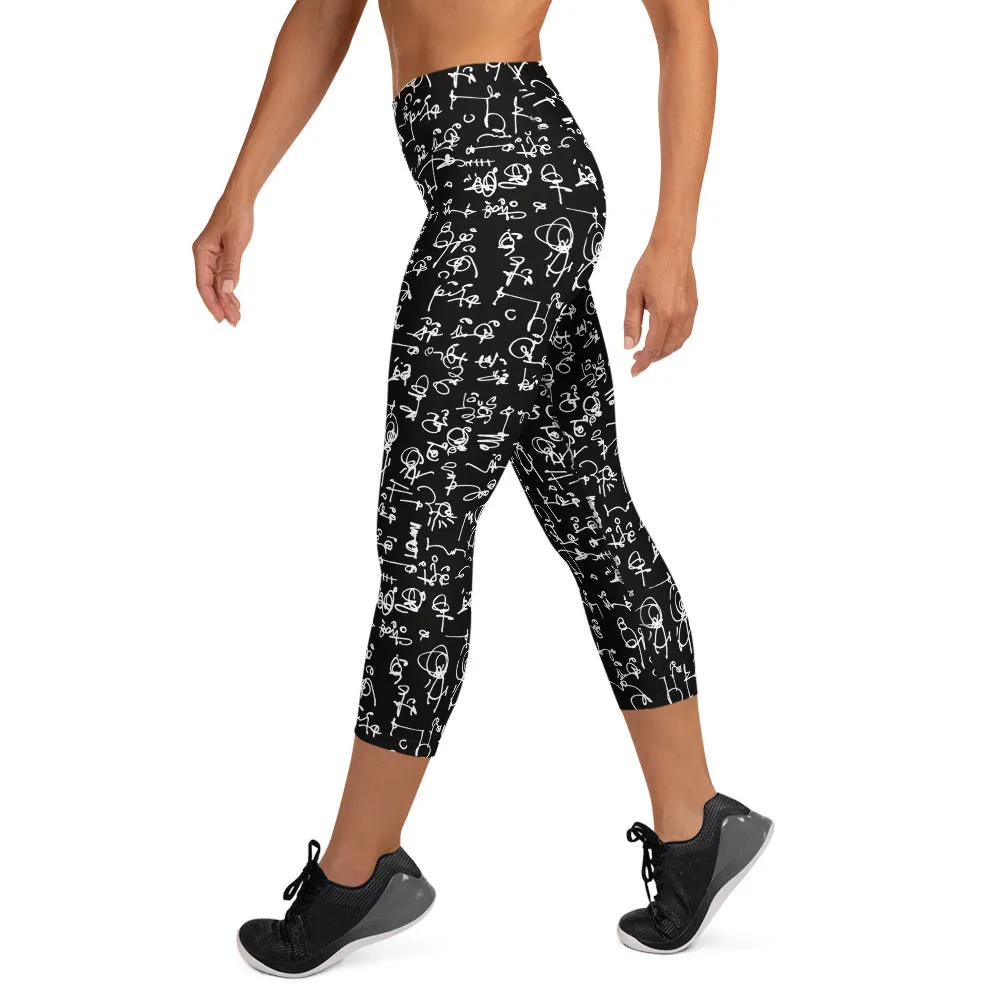 "NYC" Yoga Capri Leggings