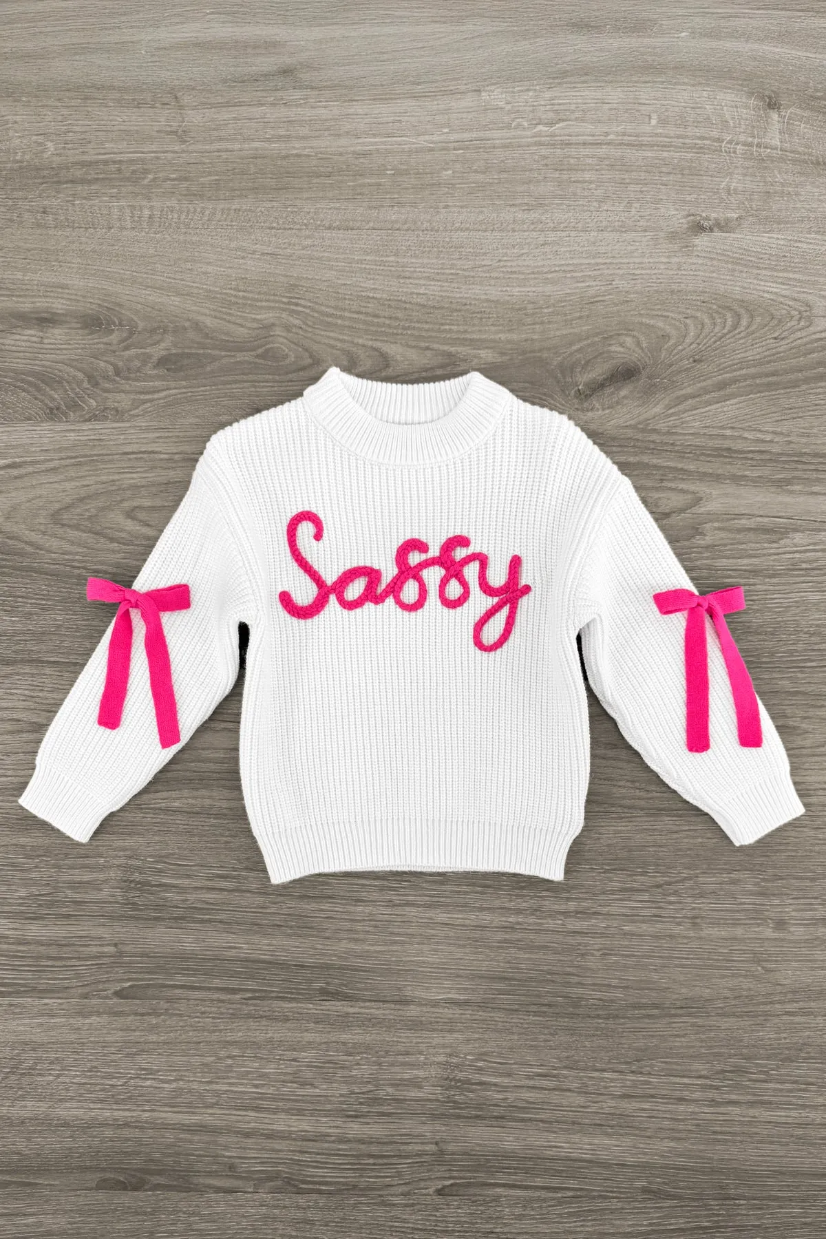 "Sassy" White Knit Sweater Legging Set