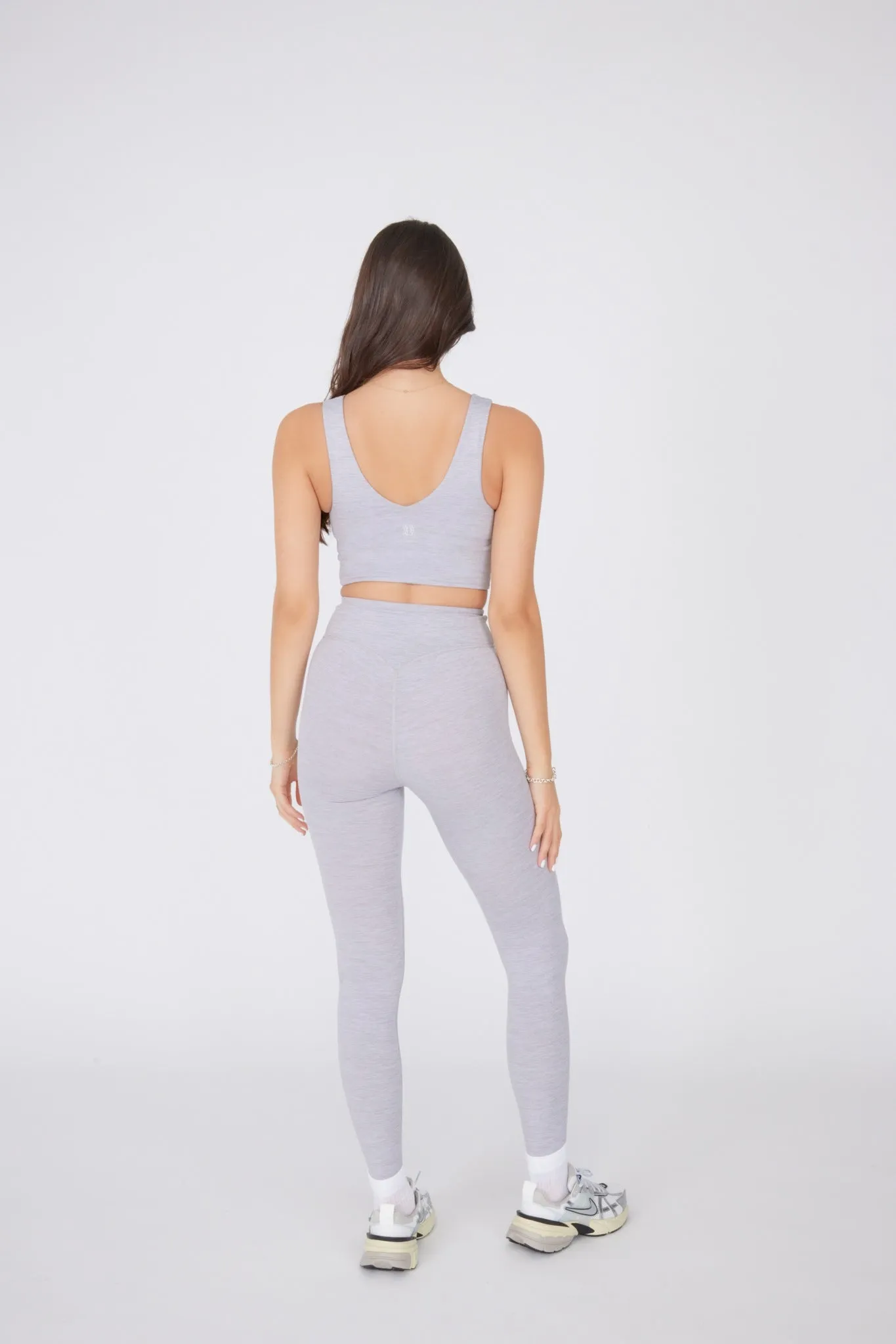 ReForm V Neck Bra - Grey Marl