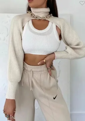 Sasha sexy cut out one piece full sleeve