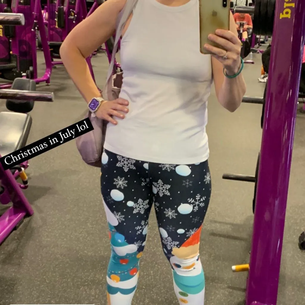 Snowy Christmas Leggings