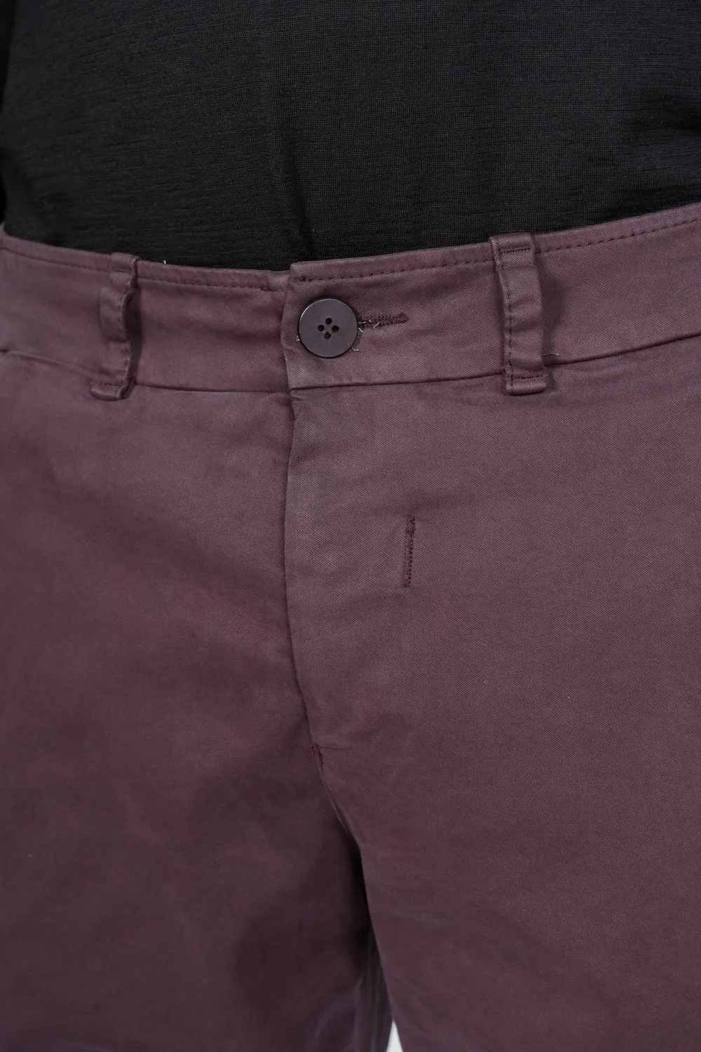 Soft Cotton Chinos Burgundy