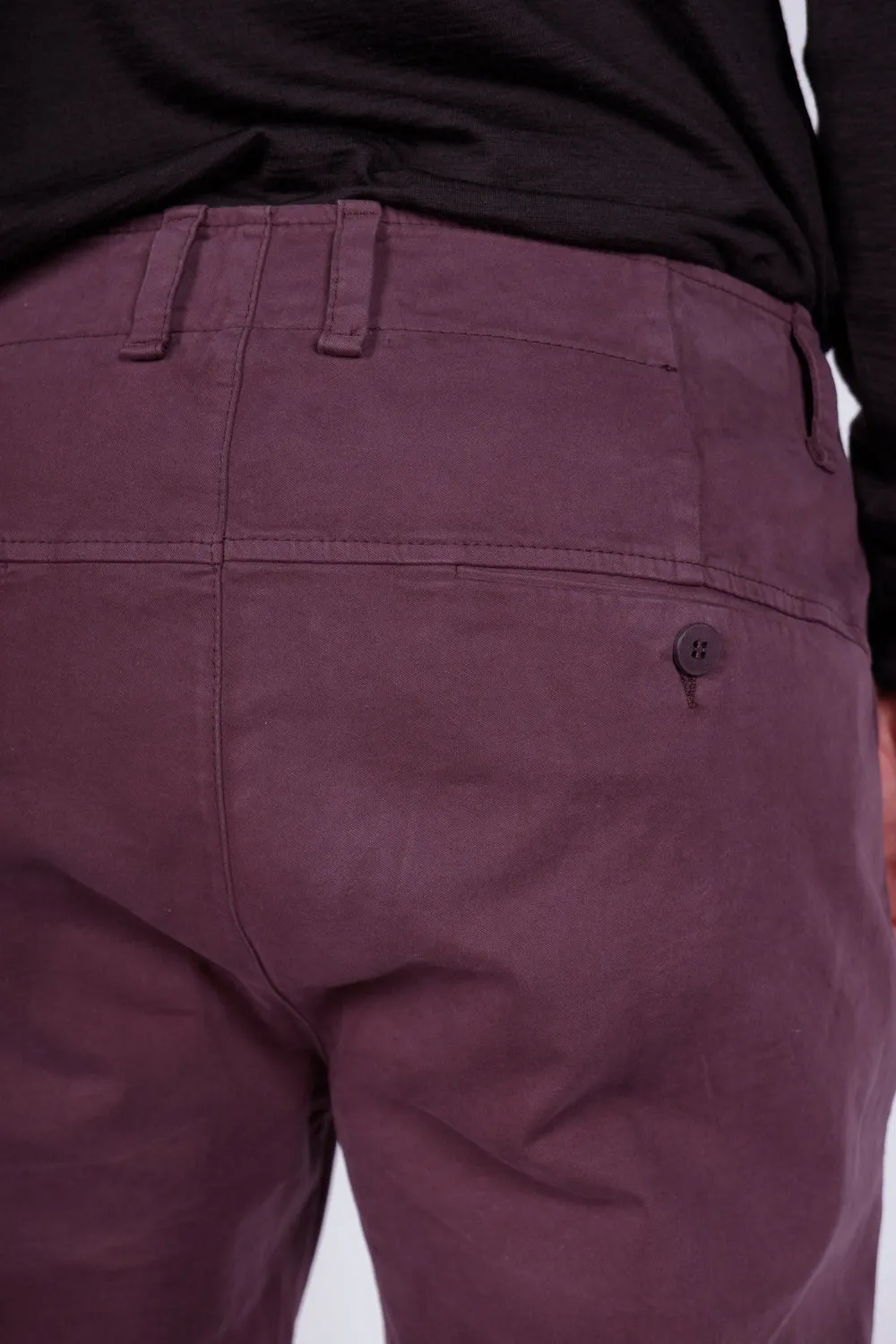 Soft Cotton Chinos Burgundy
