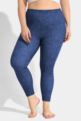 Solid Rise Waist Skinny Legging