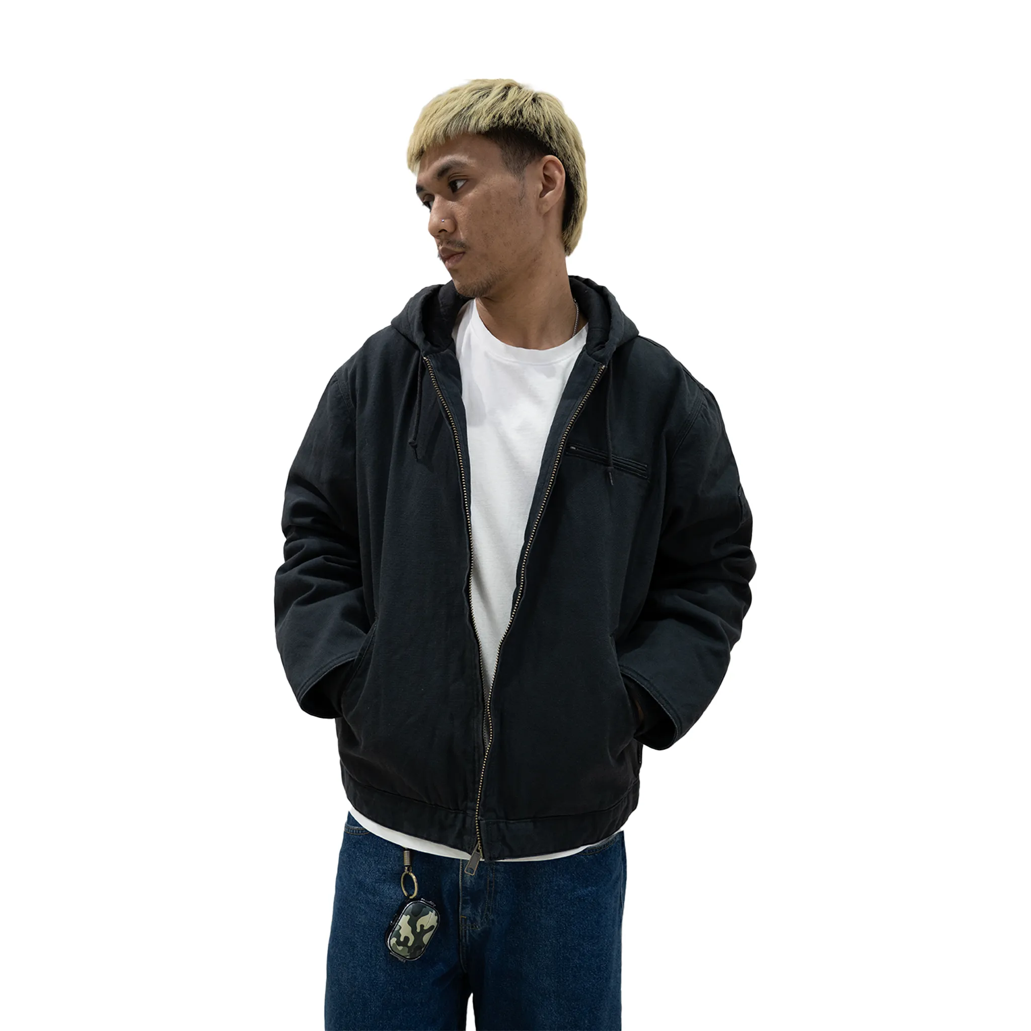 Supreme Thrasher Hooded Work Jacket Black (FW24)