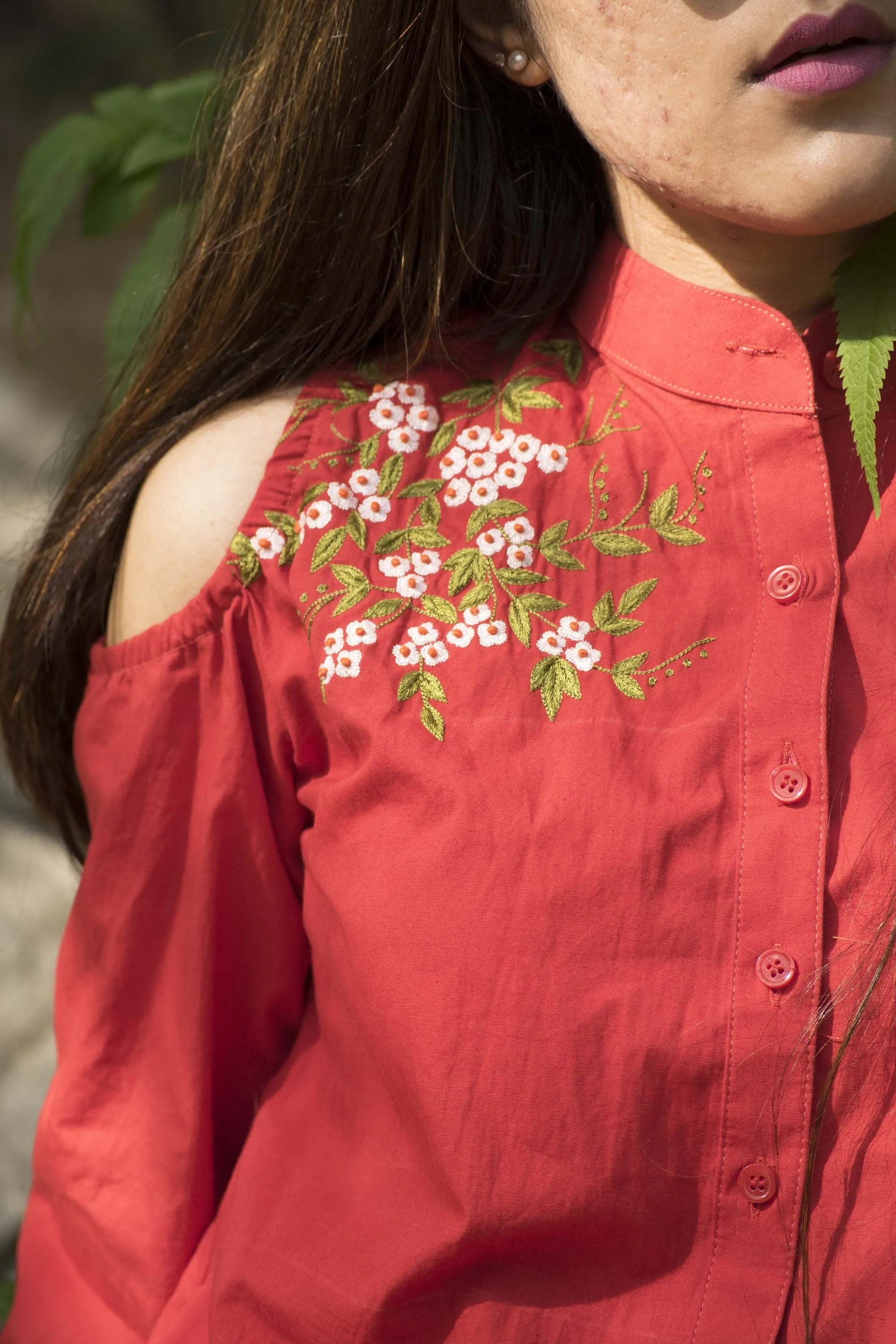 The Red Reign Shirt Dress