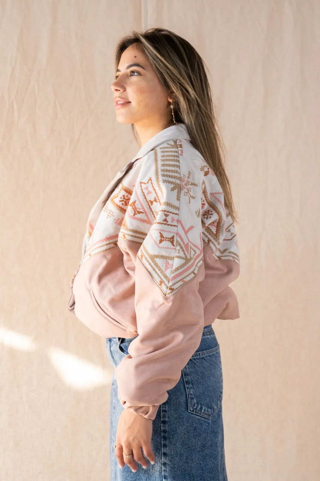 The Timeless Bomber Jacket Salmon