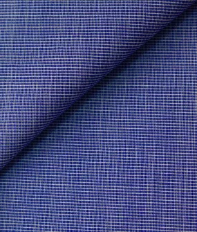 Thomas Mason Dark Space Blue 100 2-ply Cotton Chambray Tailored Shirt