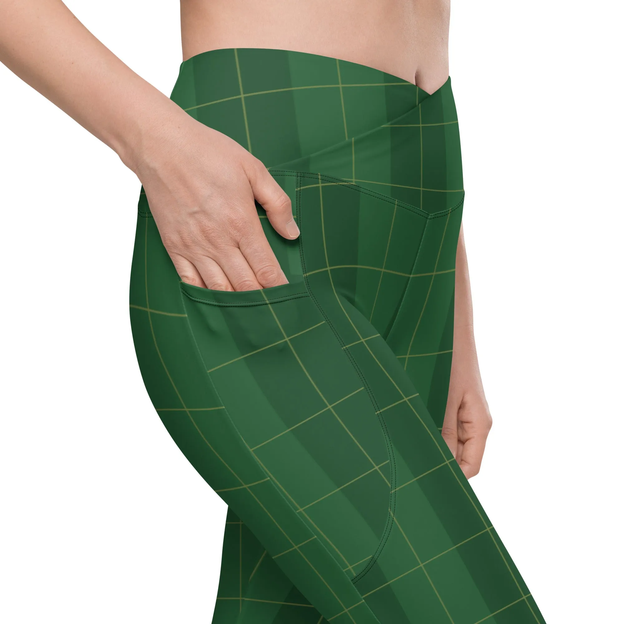 Traditional & Sexy Crossover Leggings with Pockets, lioness-love