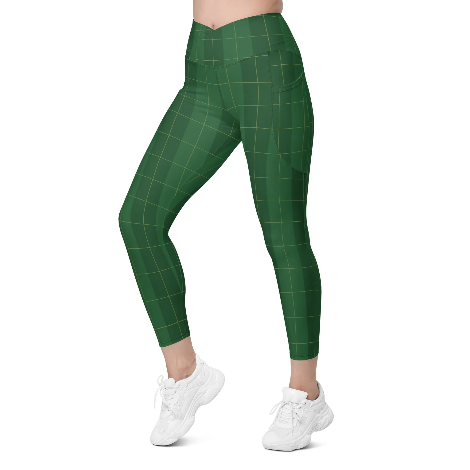 Traditional & Sexy Crossover Leggings with Pockets, lioness-love