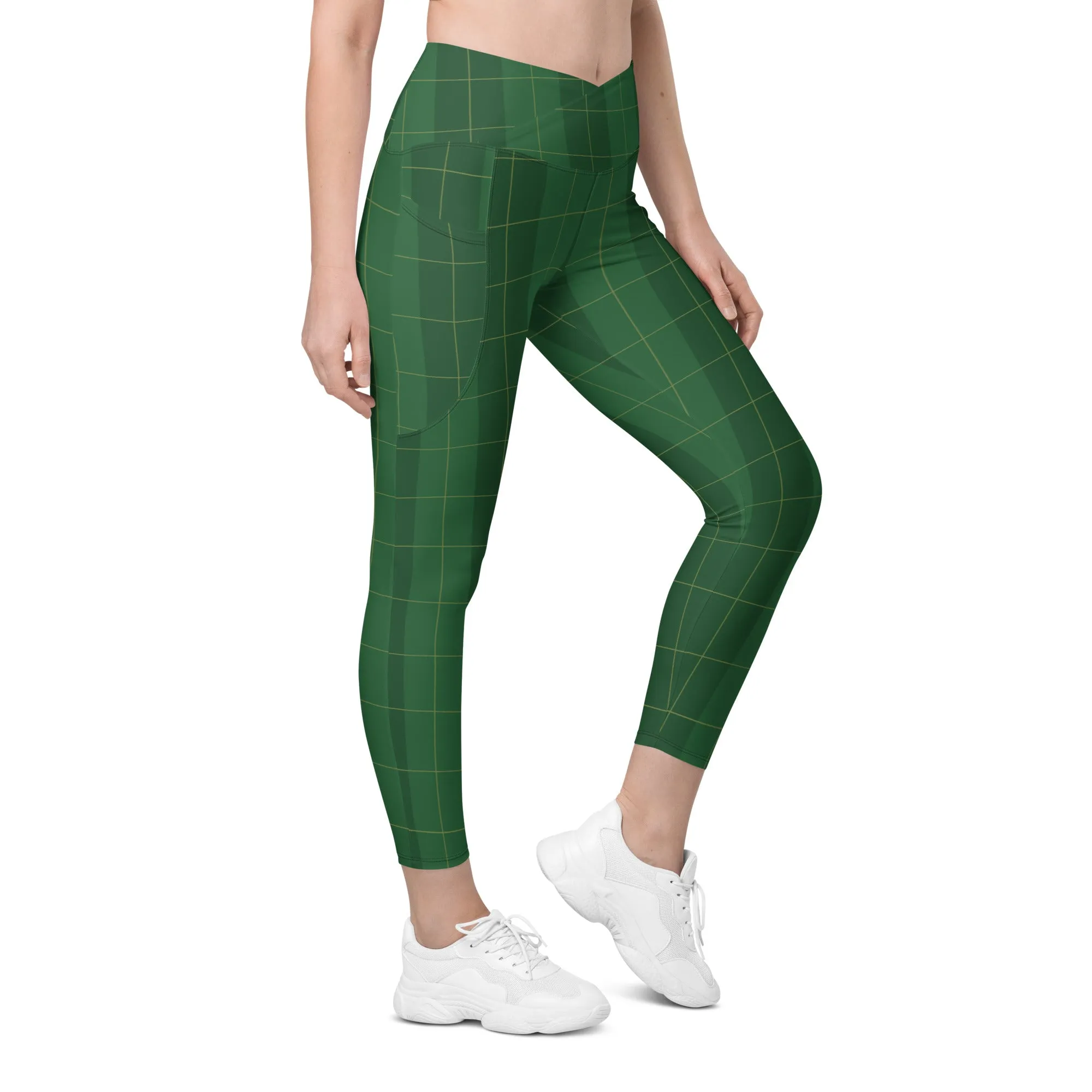 Traditional & Sexy Crossover Leggings with Pockets, lioness-love