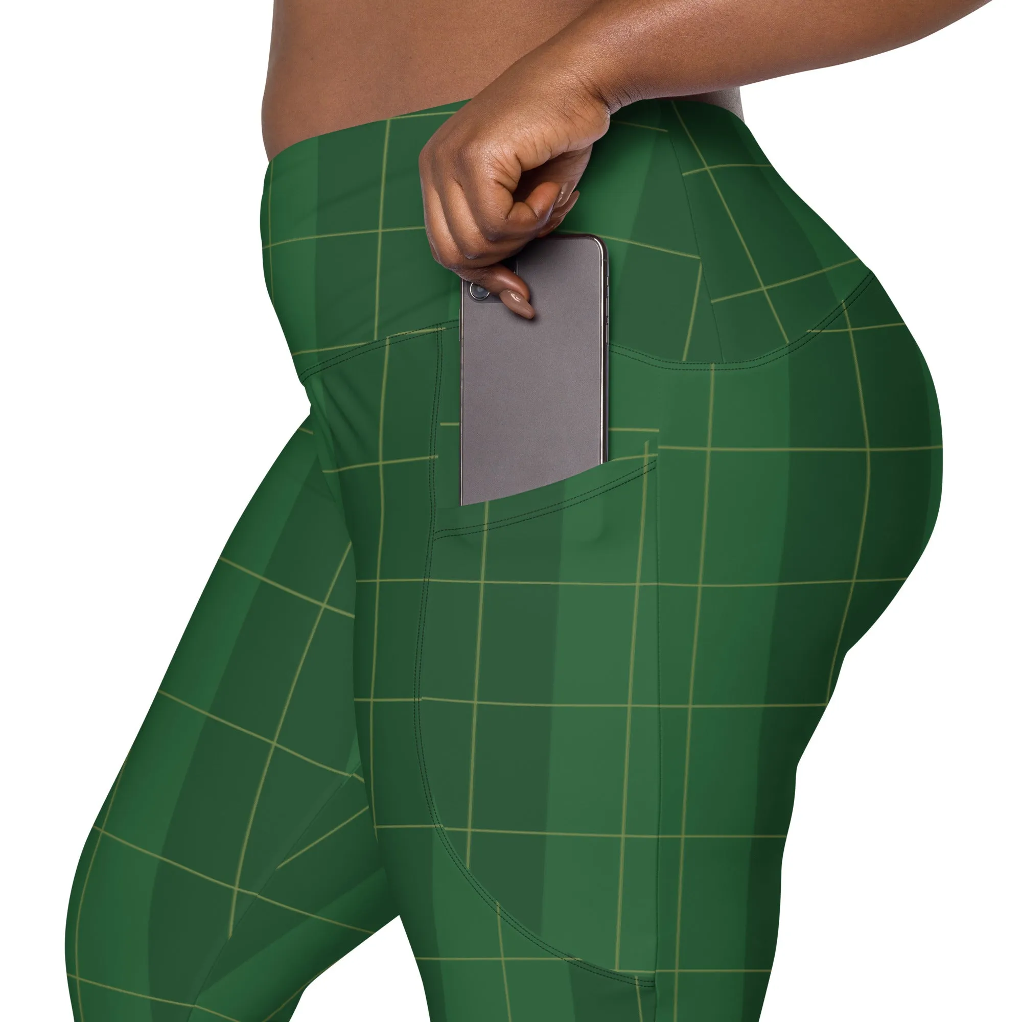 Traditional & Sexy Crossover Leggings with Pockets, lioness-love