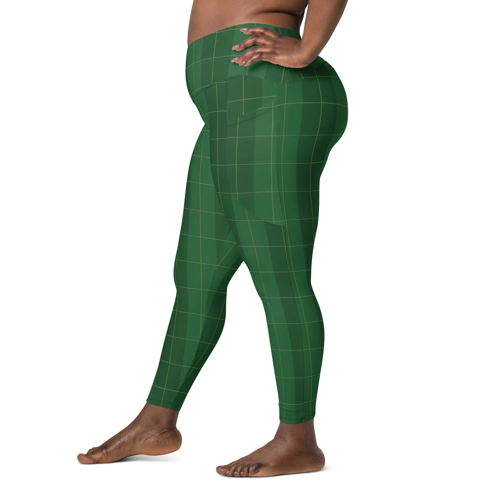 Traditional & Sexy Crossover Leggings with Pockets, lioness-love
