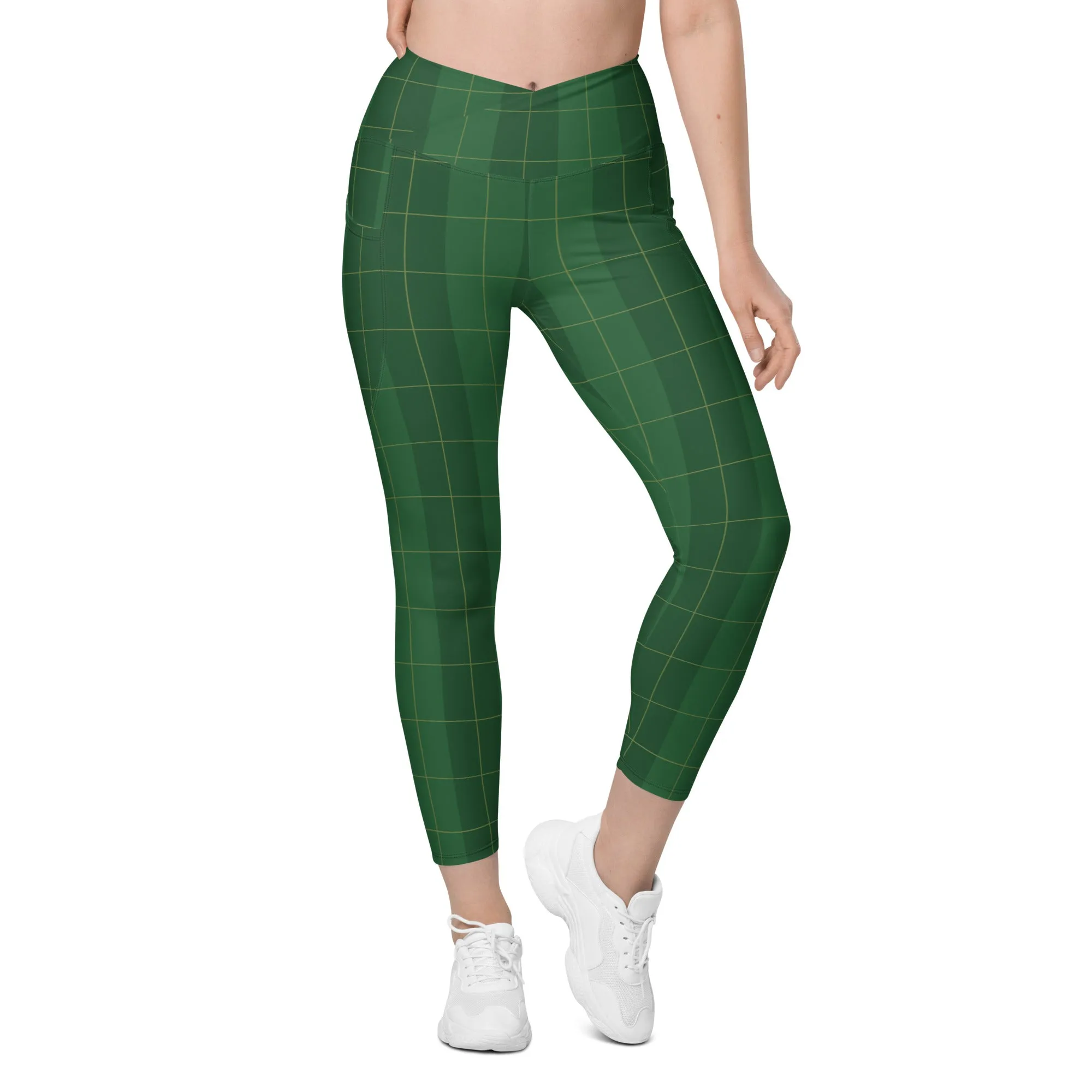 Traditional & Sexy Crossover Leggings with Pockets, lioness-love